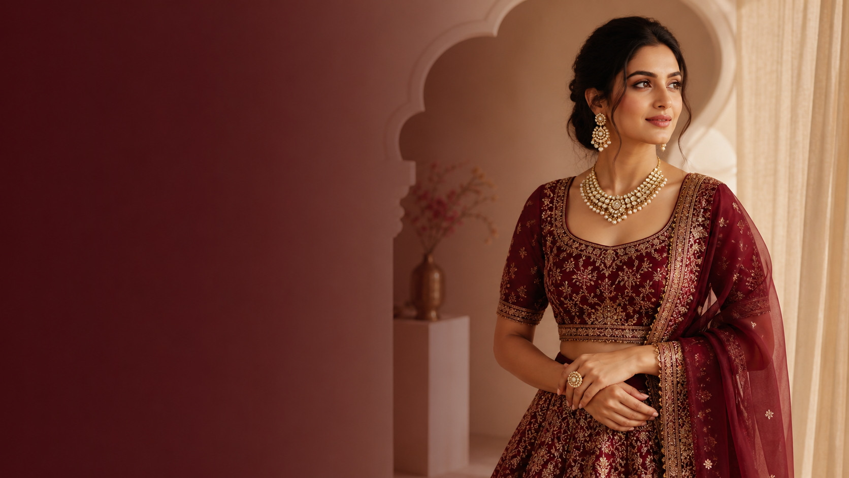 Desi Touch Boutique bridal jewellery and lehenga editorial